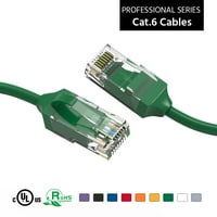 1,5ft Kat. 28AWG Slim Ethernet mrežni kabel zeleni, pakovanje