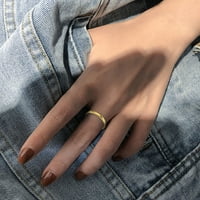 Duhgbne Fashion ugovoren sitni polirani ženski prsten za ženski prsten za rep