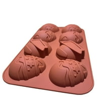 Pompotops uskršnja silikonska šupljina kalupa DIY čokoladni cupcake kolač za pečenje kolača