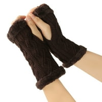 50% popusta za čišćenje Ženske zimske ručne ruke toplije čvrste pletene kratke rukavice bez prstiju