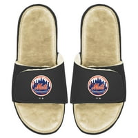 Muški Islide Black Tan New York Mets FAU Krznene sandale