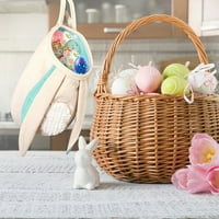 Uskršne uši košarica za skladištenje uha Uskrsnog poklona Viseća torbica Tkanina Art Open Bag Rabbit