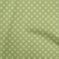 Onuone pamučne kambričke lagane zelene tkanine cvijet sa lišćem DIY odjeće pretežanje tkanine za ispis