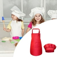 Profit Kids pregača Chef Set Podesivi džep za pranje za izradu pečenja Crveno 56x