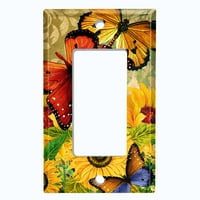 Metalni prekidač za prekidač za svjetlo Outlet Sunflower Butterfly Sun003