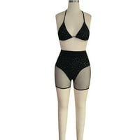Amidoa Women Rhinestone Crystal Diamond Push-up Bikini set kupaći kupaći kostimi za kupaći kostimi TOP