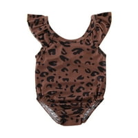 Thefound Toddler Kids Baby Girls Leopard kupaći kostimi bez rukava od rukavice za kupaće kostimu