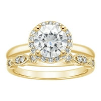 Heiheiup Veliki dragulj dijamantski modni prsten za žene modni nakit Popularni dodaci za ženu prstenovi
