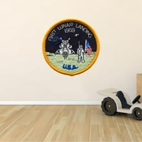 Izmjenjiva kuća Apollo Američka posada zakrpa Dizajn dekora Prvo slijetanje na Mjesečni zid naljepnica