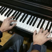 Otporavi klavir tastature naljepnice naljepnice za višekratnu silikonske klavirske tipke samo crne i