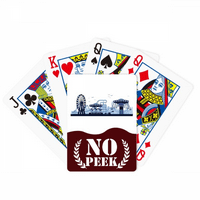Zabavni park Plavi sadržaji Outline PEEK Poker igračka karta Privatna igra