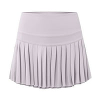 Loplsfhk Ženski modni ljetni džepovi Nasled suknje Kratka suknja Trčanje vanjske fitness prozračne suknje