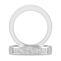 Carat 14k bijela zlatna princeza rezana laboratorija uzdravlja dijamant za vjenčani prsten za žene za