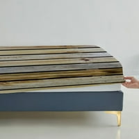 3D posteljina set drvene pruge posteljina kućni krevet pokrivač Klasični ugrađeni list Posteljina modernog