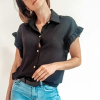 GDFUN Fashion Ženski povremeni kratki rukavi s kratkim košuljama za jednokratnu majicu Top Thirts majice