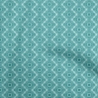 Onuone pamuk poplin tirkizna zelena tkanina Geometrijska šivaća tkanina od dvorišnog tiskanog diy odjeće