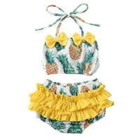 Toddler Baby Girl Baby korut Ananas Vodeni otvor Top + kratke hlače Bikini set kupaći kostim kupaći