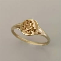 Trend Metal Retro Geometrijski zlatni zglobni prsten za cvjetni prsten nakit poklon