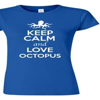 Junior održavajte mirno i volite octopus ocean životinjski ljubavnik majica majica