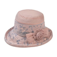 Prozračna šešir za sunčanje Zaštita od sunca Nosivi 3D cvjetni dizajn Ženski šešir za ljeto