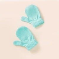 Bazyrey Toddler baby pletene rukavice zimske tople kape sa rukavima na kružnosti