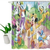 Cartoon Mickey Mouse kupatilo za satu za tuširanje vodootporno kukasto zastori vodootporna tkanina zimska