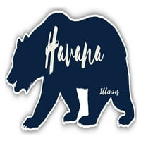 Havana Illinois suvenir 3x frižider magnetni medvjed dizajn