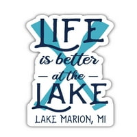 Jezero Marion Michigan Suuvenir Frižider Magnet dizajn veslo 4-pakovanje