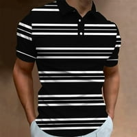 Cyzz prodavač Muška košulja Golf majica Retro Color Contrast na otvorenom ulični kratki rukovi na dugme