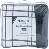 Dolje Alternativni komfor za pokrivač, reverzibilan, 96in Berkshire Life, svijetlosiva