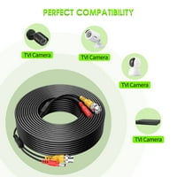 -Geek 65ft premjesed 2-inčana žica za video napajanje, pouzdana kvaliteta PVC žica, unaprijed napravljena