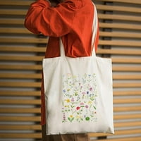 Platnena torba slatka i prekrasna cvjetna torba za šminke, tiskana platna torba, personalizirana torba