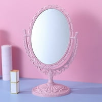 Dvokrevetne strane vanity šminke Ogledalo sa retro štandom Vodovodni oblik srčanog oblika za žene šminke