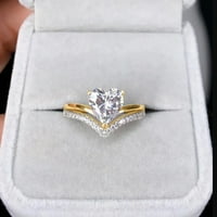 Hanxiulin Ljubav u obliku ring-rivestone prsten dijamant ljubavni prsten elegantno geometrija rhinestone