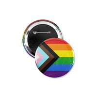 - Gumb Agender LGBTQ + Pride zastava
