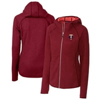 Ženski rezač i Buck Cardinal Minnesota Twins Mainsail džemper pleteno-zip hoodie