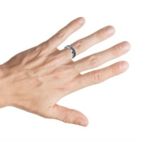 Prilagođeni personalizirani graviranje vjenčanog prstena za prsten za njega i njezine višestruke vertikalne