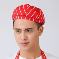 Qianha Mall Beret Chef Hat Prozračan čist Print Poliester Classic Style Chef Beret za vozača