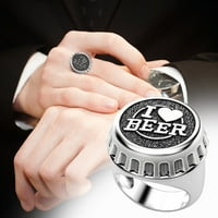 Srebrna kreativna čet za bocu prsten nakit za rođendan Prijedlog za mladenku zadružni prsten za angažman