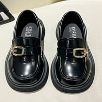 Harsuny Dame Loafers Comfort Casual Cipes Slip na pješačkoj cipeli na otvorenom Lagana disanje Loafer Platform crna 5