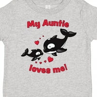 Inktastična moja tetka voli me orke porodični poklon malih majica majica ili majica mališana