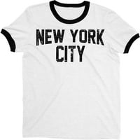 New York City Ringler Tee Bijela crna, u nevolji, XL