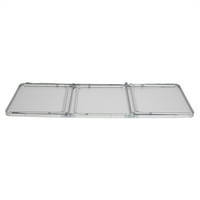 Prijenosni sklopivi stol, kućna upotreba aluminijske legure preklopne tablice bijelo