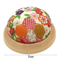 Flogirani pin jastuk cvjetni uzorak stabilan base drva Pure ručno ručno kopču za šivanje jastuka