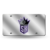 Sacramento Kings srebrni laserski registarski tablici