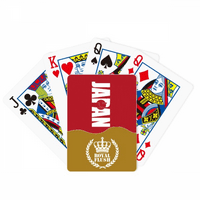 Japan Country zastava Naziv Art Deco Fashion Royal Flush Poker Igračka igra