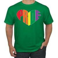 Rainbow LGBTQ Gay Pride Heart LGBT Pride Muška grafička majica, Ljubičasta, 4xL