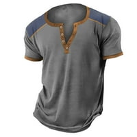 Muška majica 3D štampanje uličnog trenda gumba Otvorite majice kratkih rukava s kratkim rukavima za