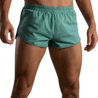 Muške ljetne hlače od pune boje pamučne hlače Elastična traka labava brzo suhi povremeni sportski trčanje