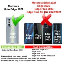 ViBecover tanak futrola Kompatibilna za Motorola Edge, ukupne zaštitne liste Fle TPU, zaštitni ekran